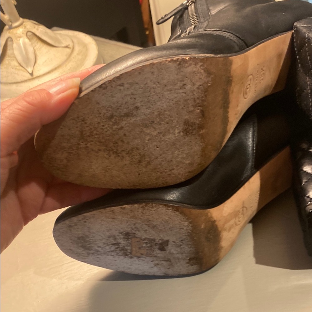 Chanel Black Leather Ankle Boots - Picture 14 of 17